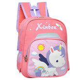 Morral infantil escolar diseños coloridos  MB 1442 32 cm Unicornio rosa